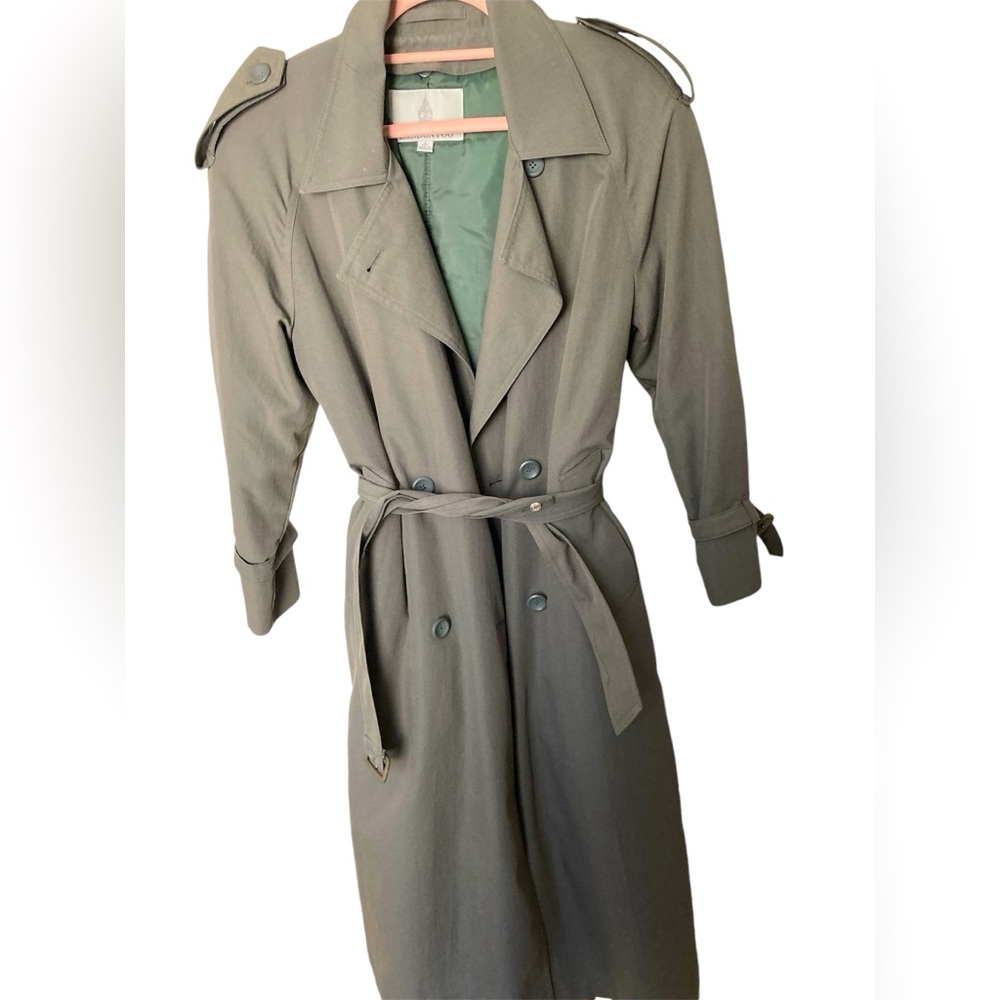 London Fog Olive Trench Coat
